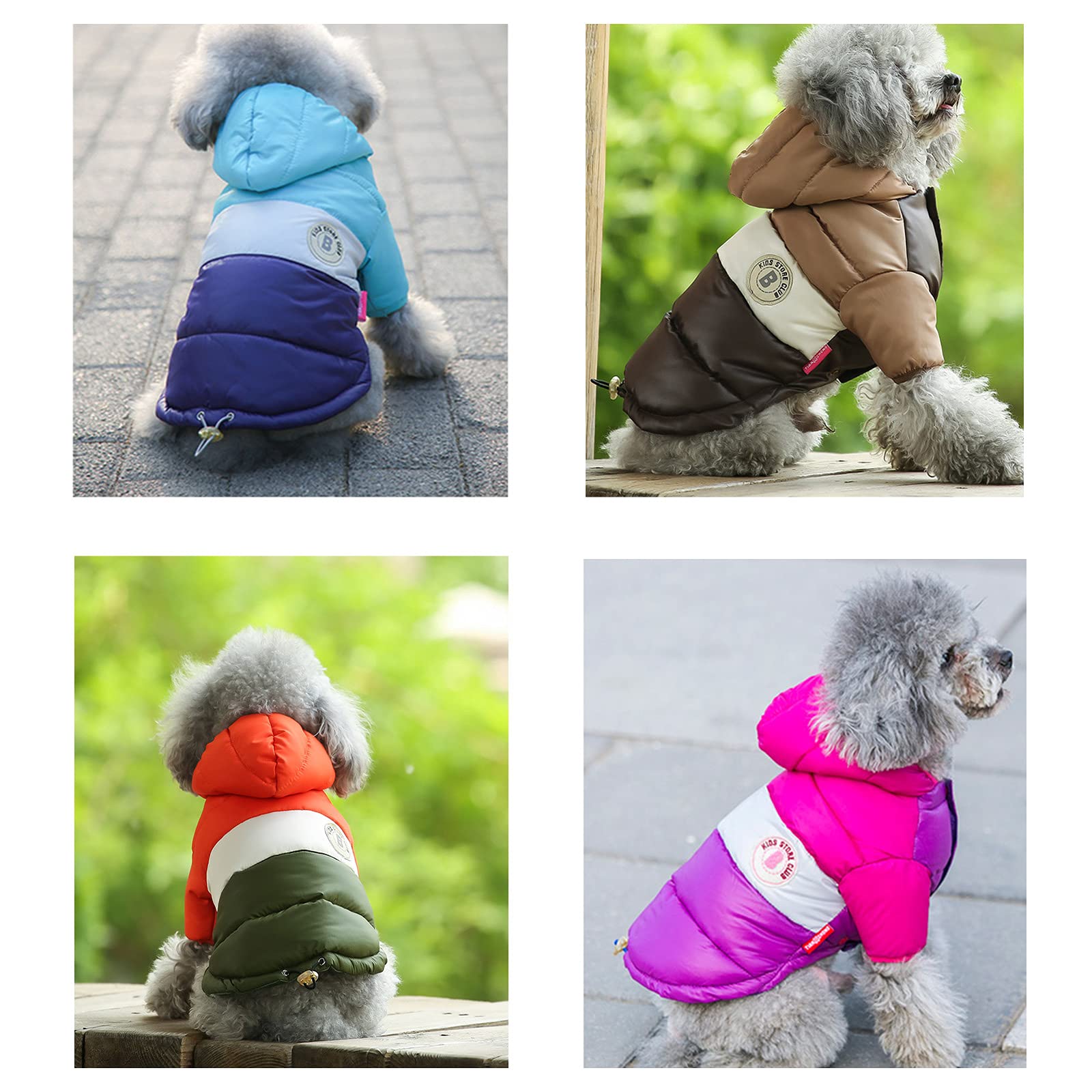 CMREAEC prenda con capucha para perros pequeños, perfecta para salidas en clima frío.