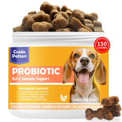 Cnido Petteri probióticos para perro – tabletas digestivas para apoyo estomacal diario
