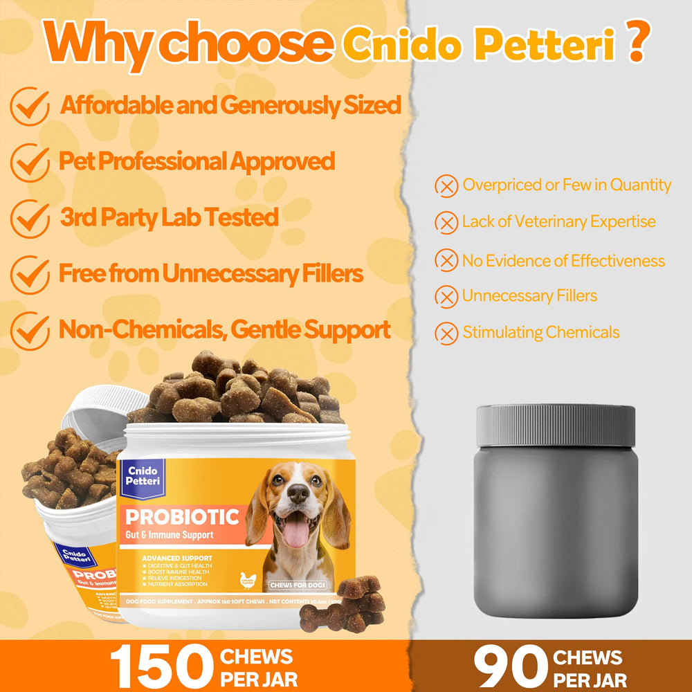Cnido Petteri probióticos para perro – linaza para piel sana y pelaje brillante