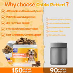 Cnido Petteri probióticos para perro – linaza para piel sana y pelaje brillante