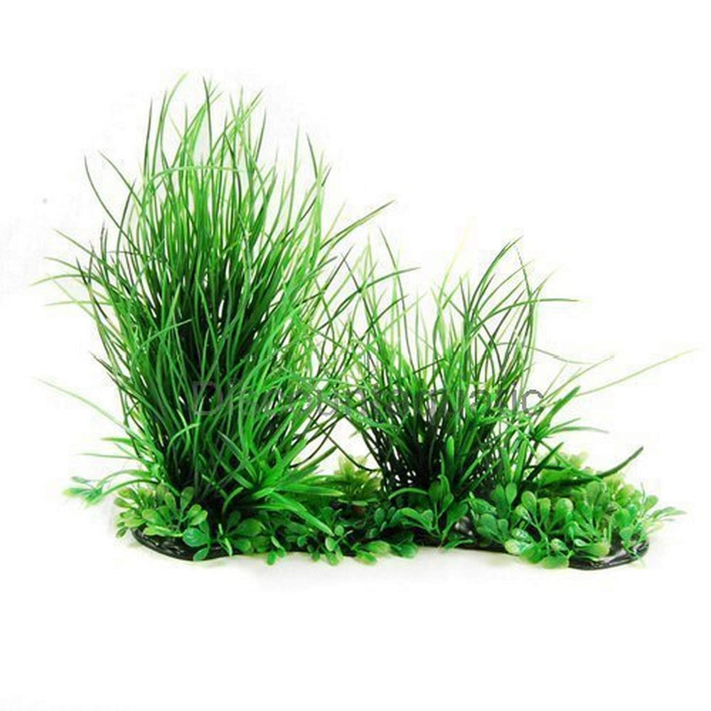 CNZ planta artificial para acuario, decoración verde y refugio para peces.