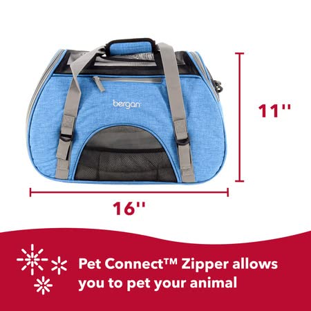 Coastal Bergan Comfort Carrier ideal para aviones gracias a su tamaño.