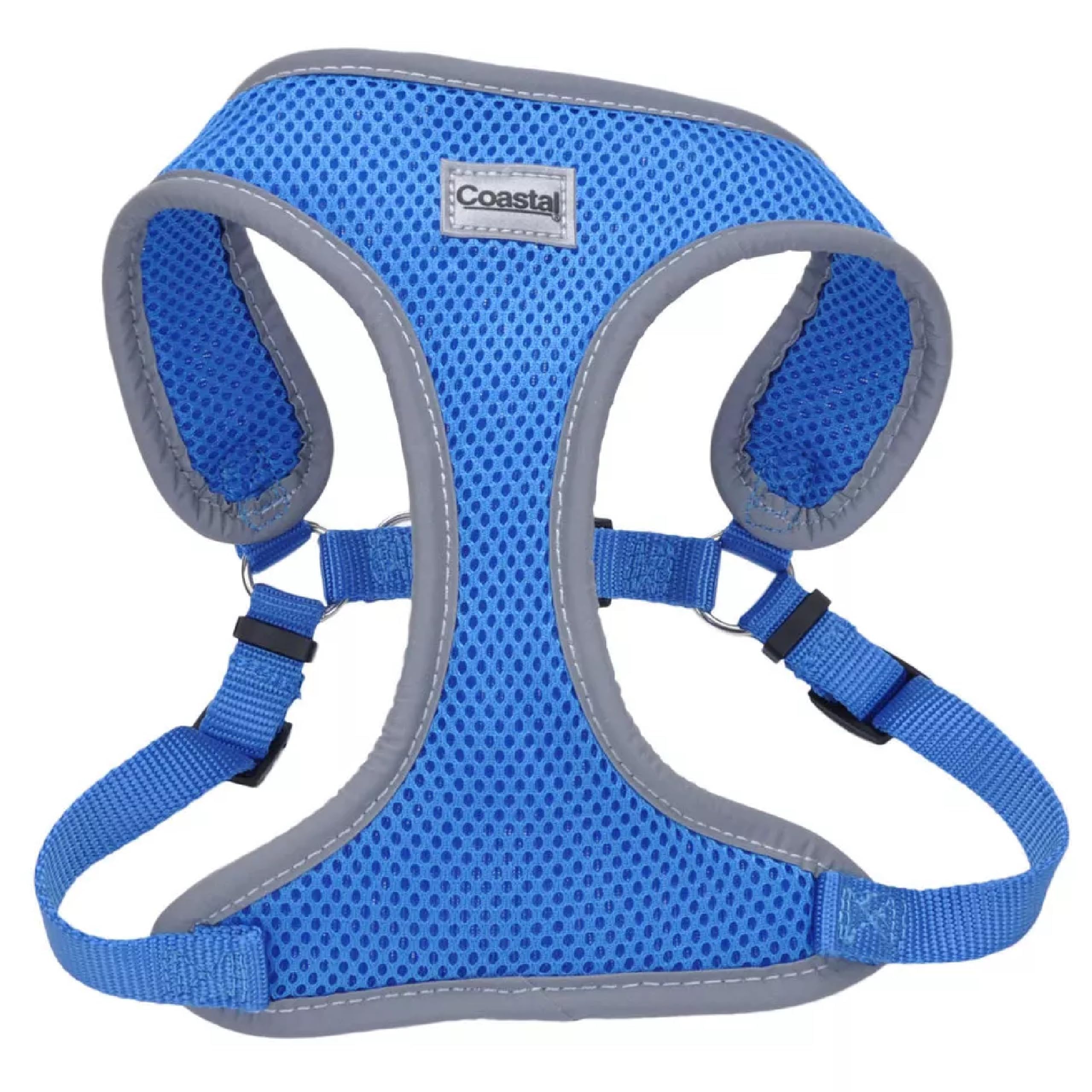 Coastal Pet Comfort Wrap Reflectivo azul lago para mayor visibilidad en paseos.