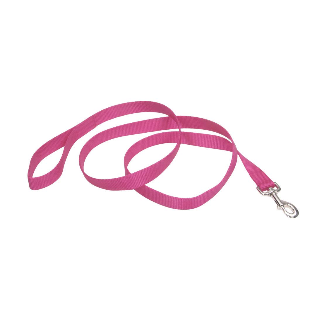 Coastal Pet correa simple de nylon rosa neón frente para paseos estables