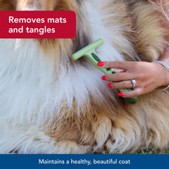 Coastal Pet Safari rastrillo para subpelo denso, ideal para pelajes gruesos.