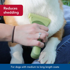 Coastal Pet Safari Shed Magic con mango ergonómico ofrece deslanado detallado.