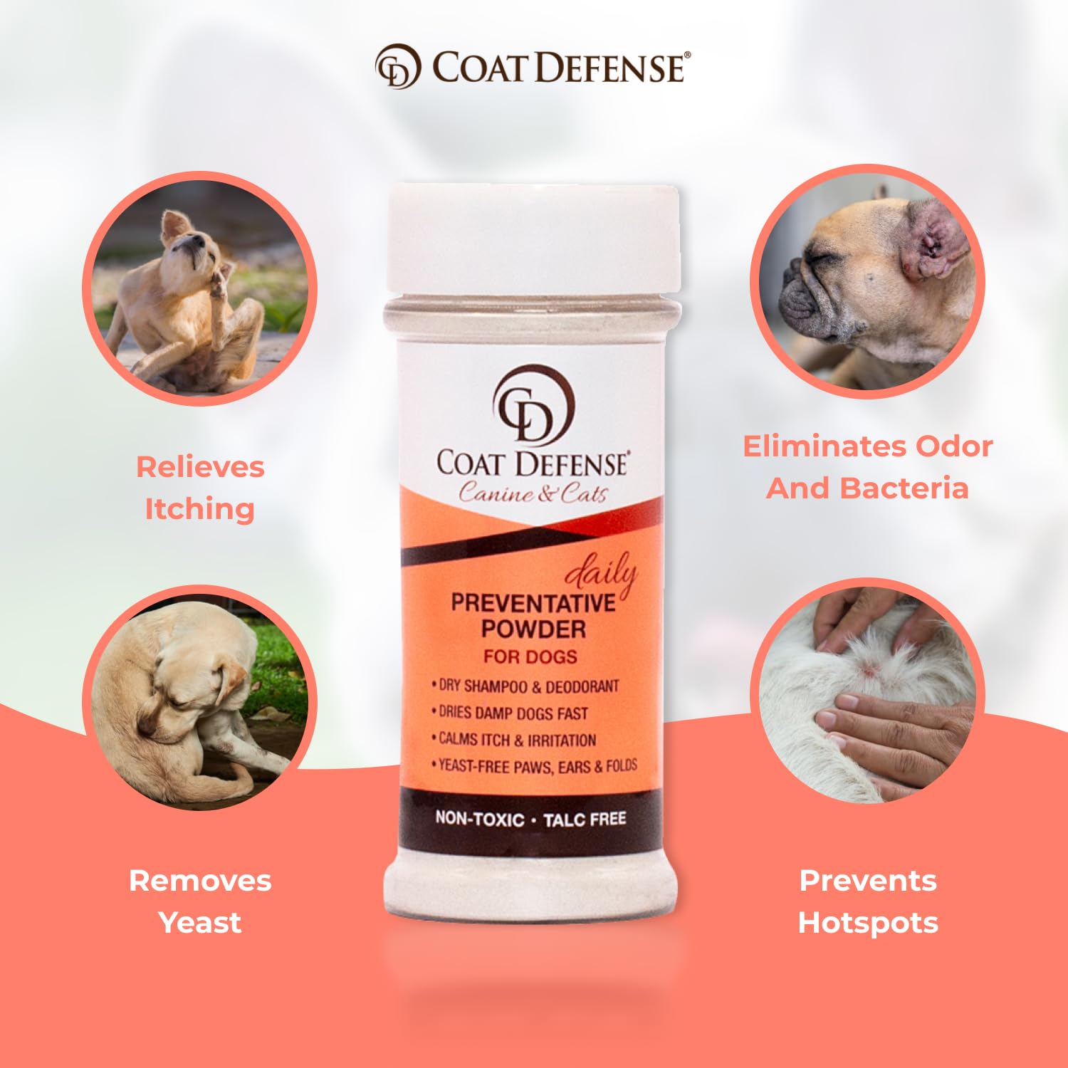 COAT DEFENSE aloe espumoso: cuidado natural que calma la piel tras el baño.
