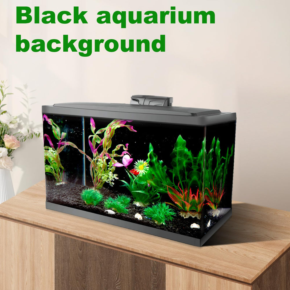 COCODE fondo vinilo negro para acuario facilita cambios decorativos