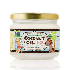 CocoTherapy aceite de coco virgen orgánico para perros, botella lista para uso diario en la dieta