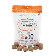 CocoTherapy albóndigas coco-carnívoro en empaque práctico para snack diario