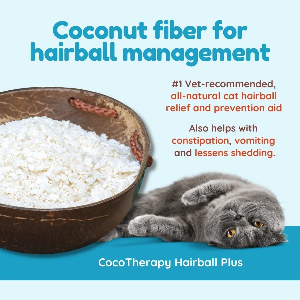CocoTherapy Hairball Plus Fiber ingredientes vegetales opción vegana