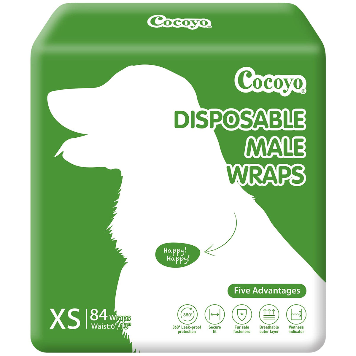 COCOYO protector macho extra pequeña, frente, ajuste cómodo para paseos