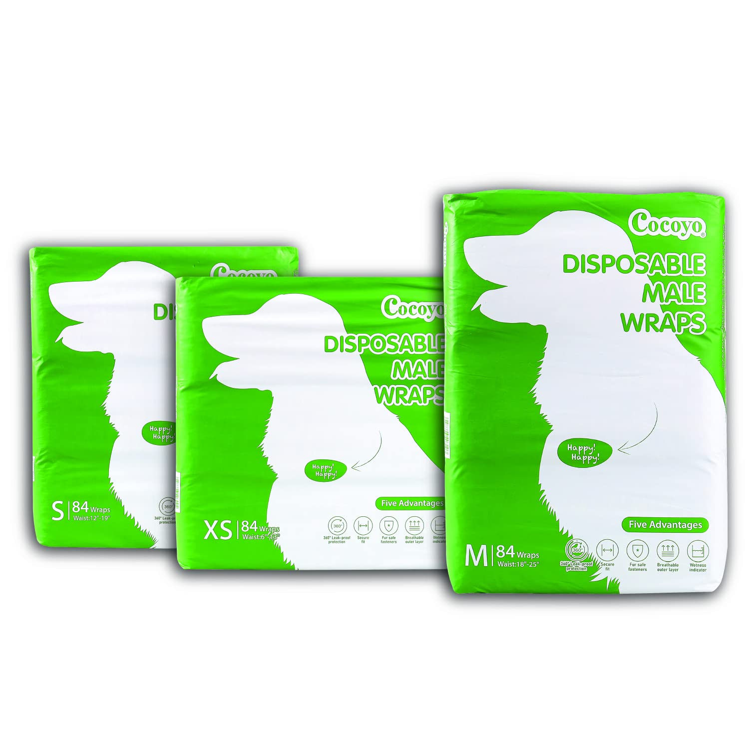 COCOYO protector macho extra pequeña, indicador de humedad visible desde fuera