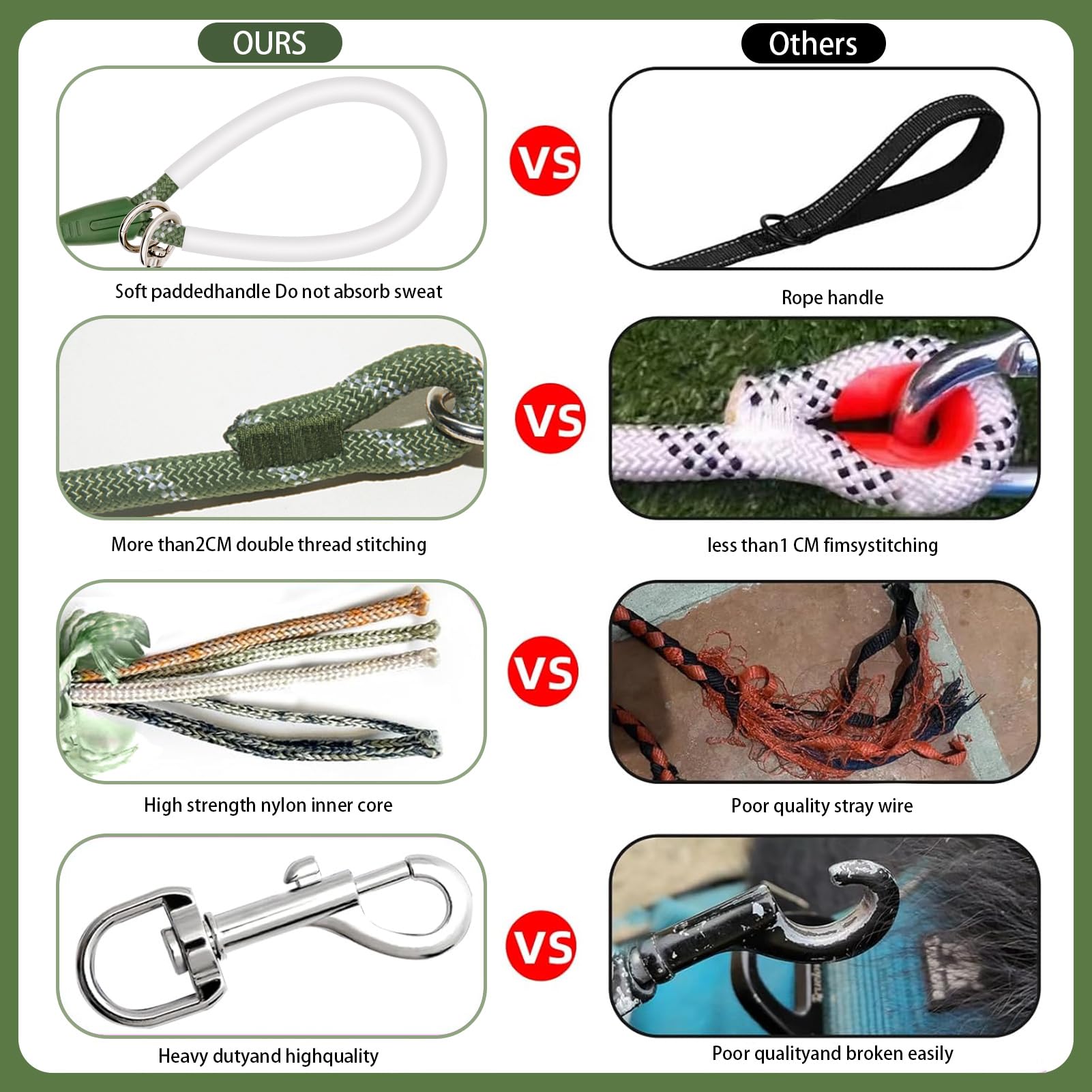 Codepets correa 40ft para juegos, camping y paseos amplios.