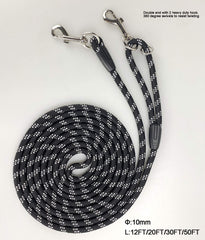 Codepets cuerda para perro extensible de 50 pies, perfecto para juego y recall al aire libre.