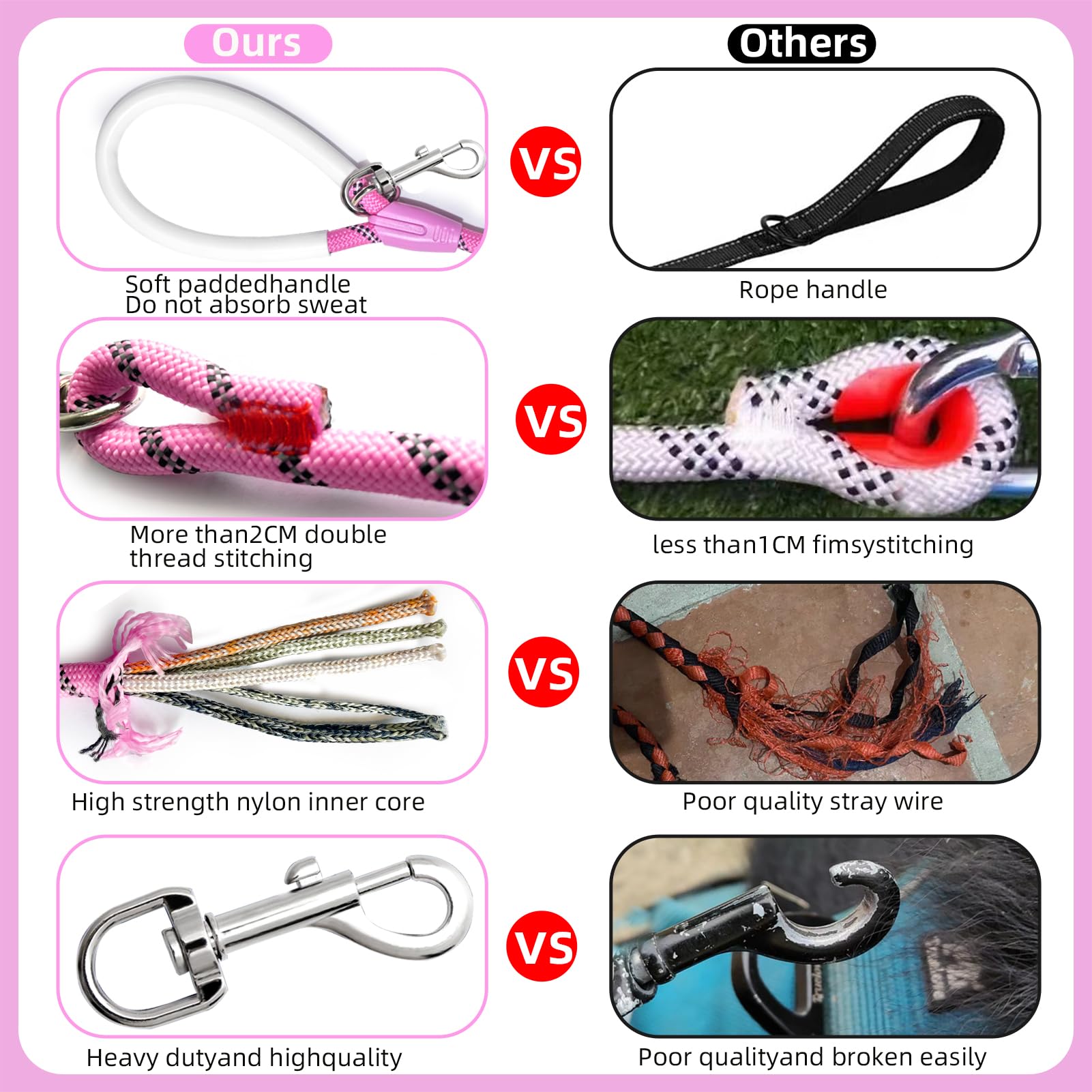 Codepets longitudes múltiples de 6 a 40 pies para entrenamiento