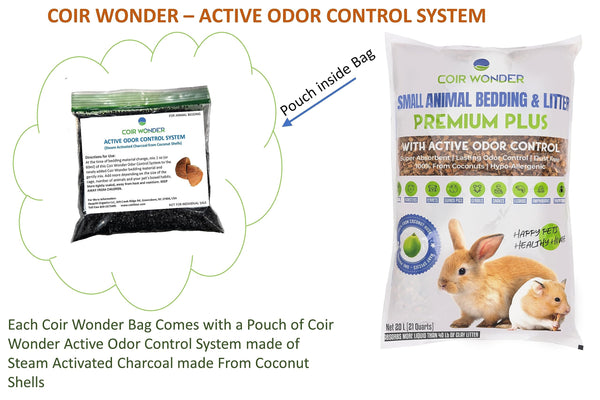 Coir Wonder sustrato versátil para mascotas y reptiles en jaulas.