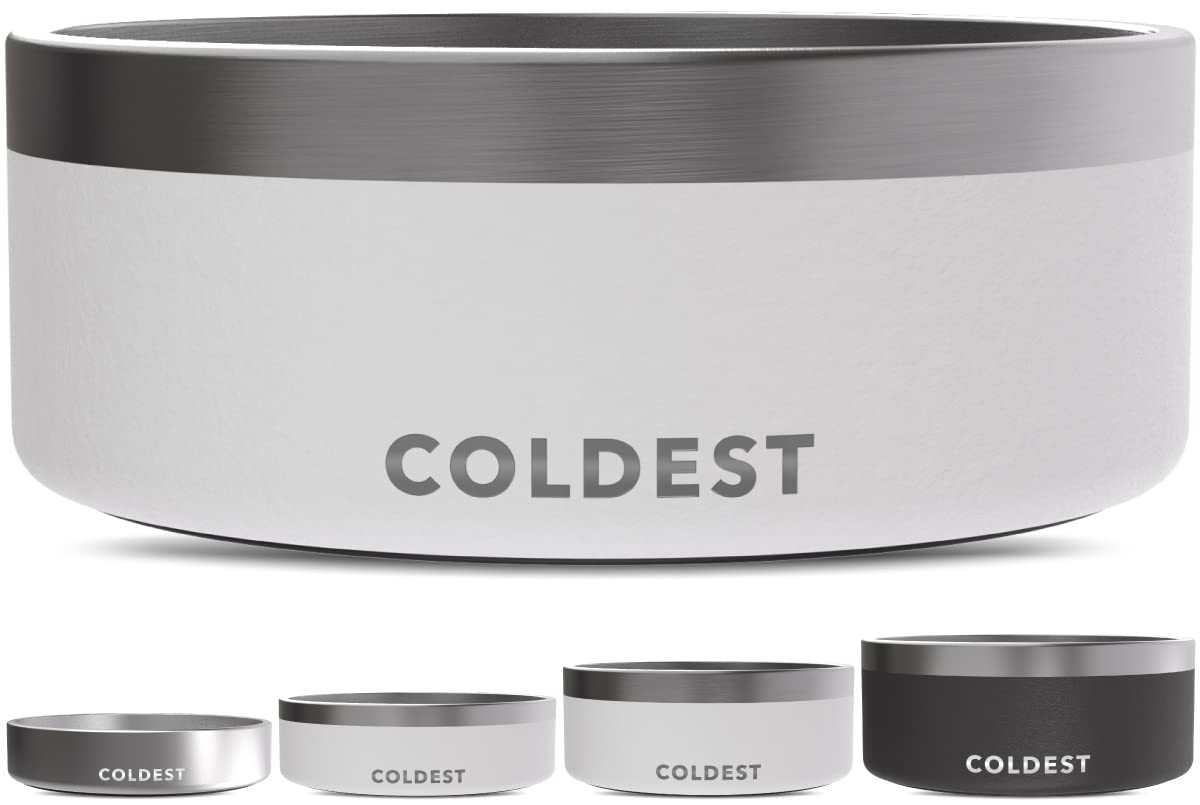Tazón Coldest Water con aislamiento triple para perros, mantiene la temperatura por más tiempo.