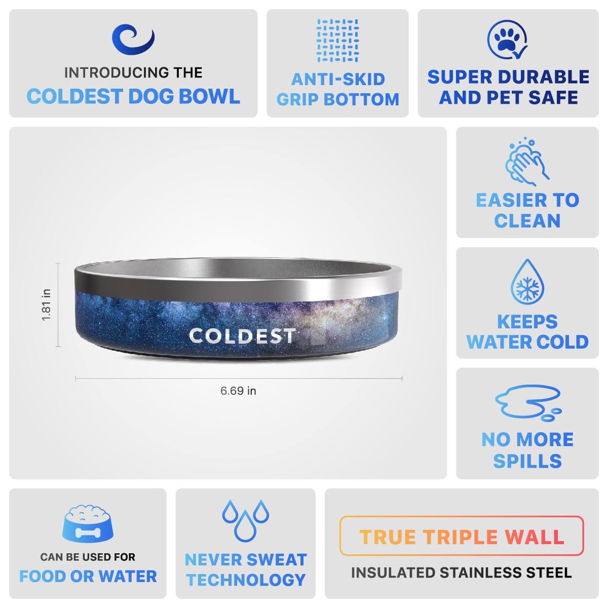 Coldst Water variedad de colores para mascotas.