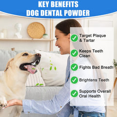 ColEaze aliento-fresco-perro-polvo-dientes, aliento más agradable.