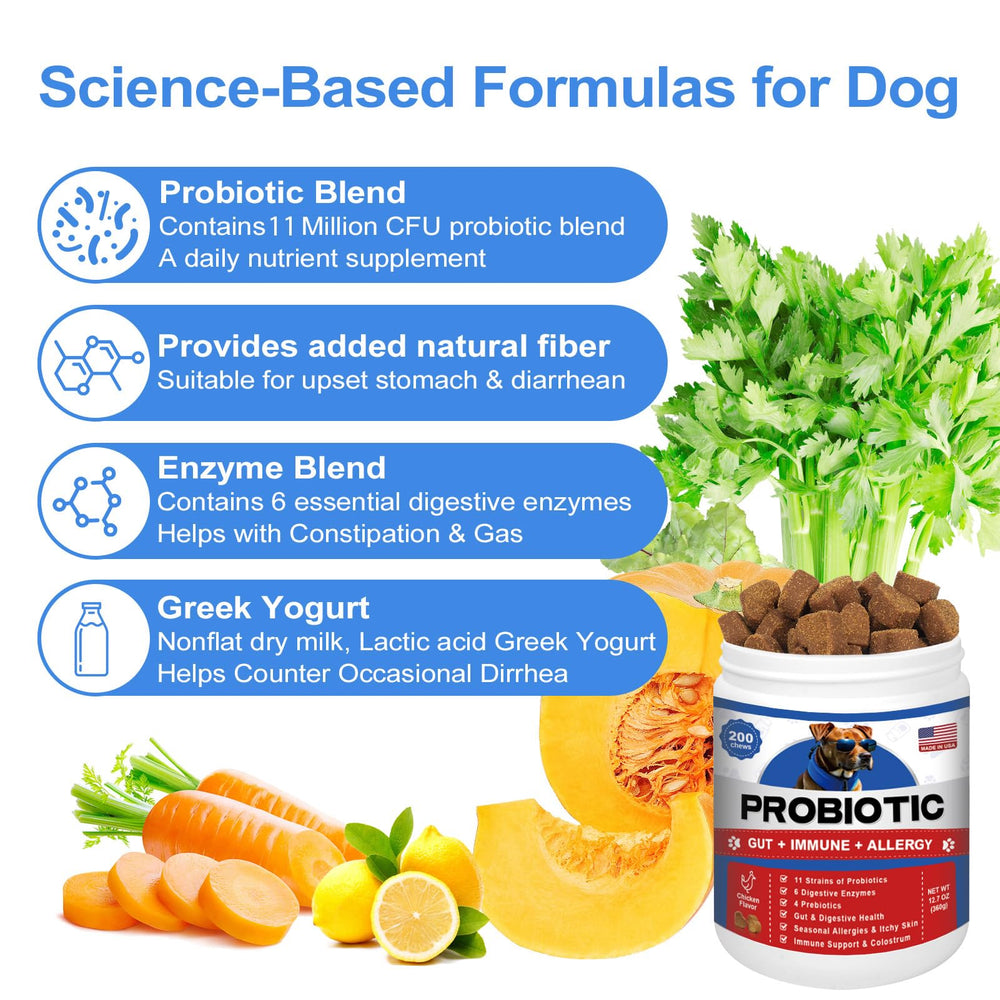 ColEaze probióticos para perros gomitas masticables fácil de aceptar