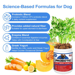 ColEaze probióticos para perros gomitas masticables fácil de aceptar