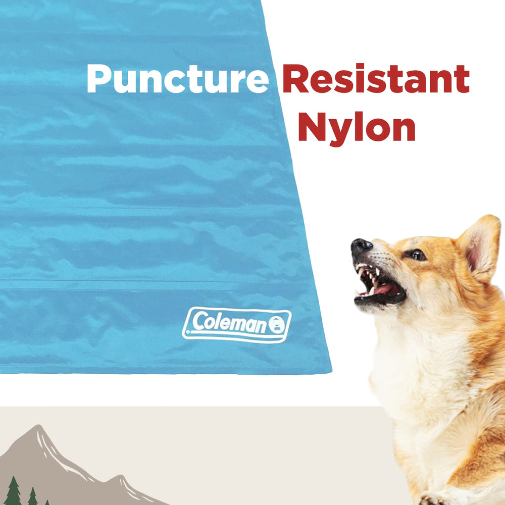 Coleman almohadilla enfriante para mascotas azul uso exterior, ideal para parques y patios
