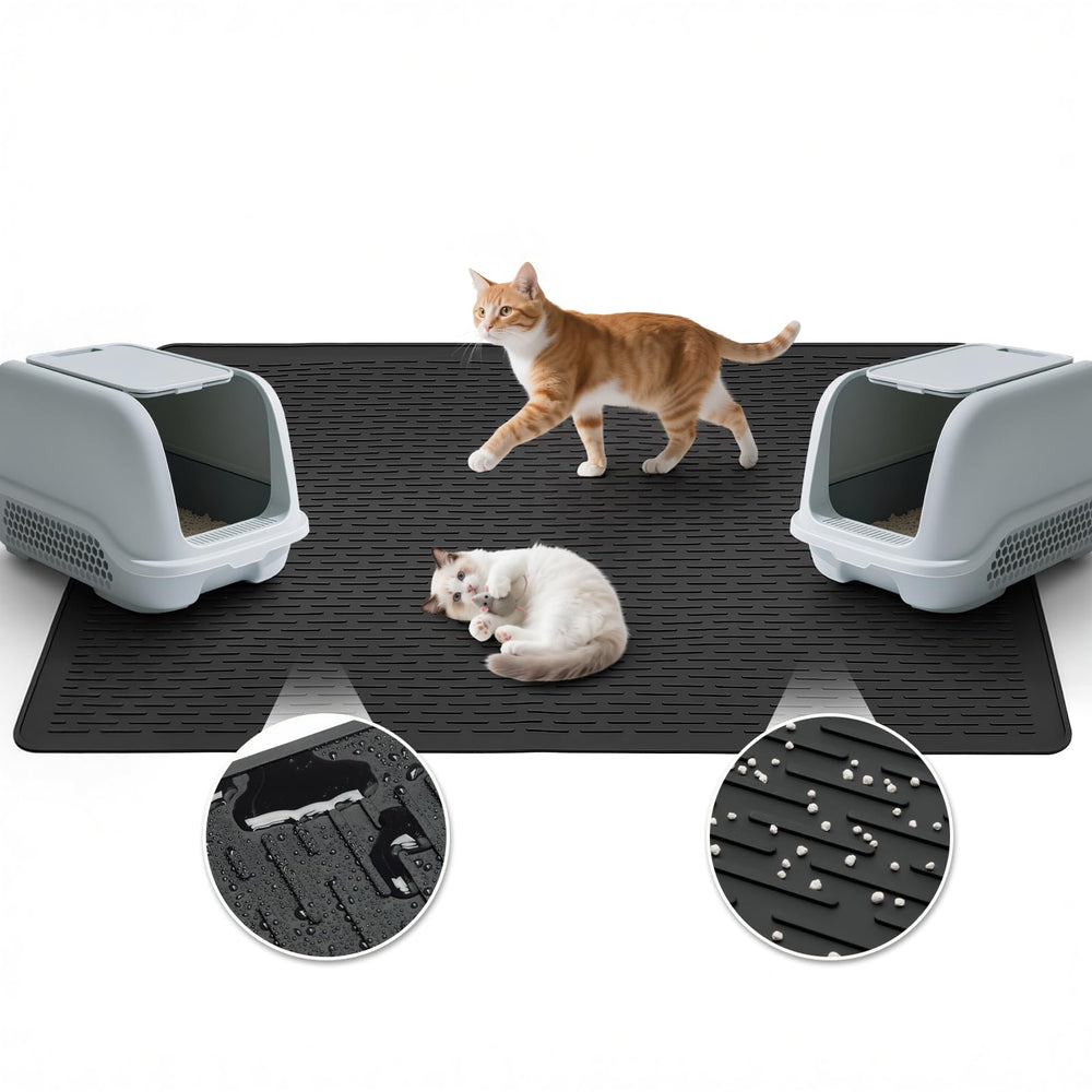 Alfombra Colewin para arena de gato 39x27, protege el piso alrededor de la caja