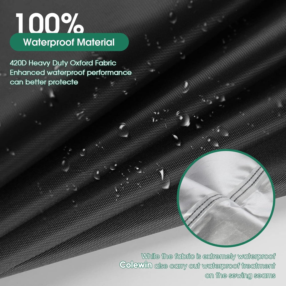 Colewin Catio Cover con borde enrollable frontal para facilitar la limpieza.