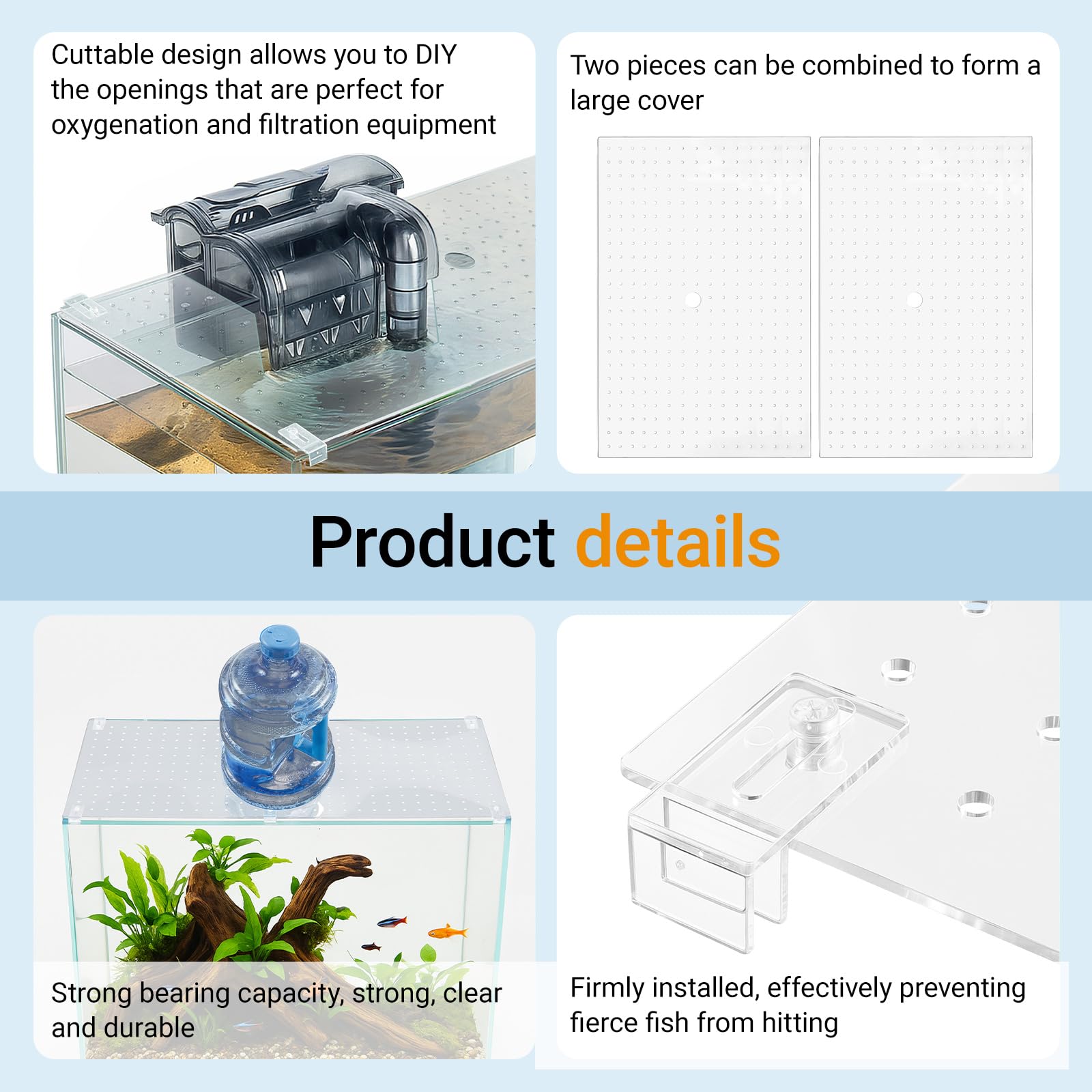 Paquete Colingmill con dos tapas y clips para instalación estable