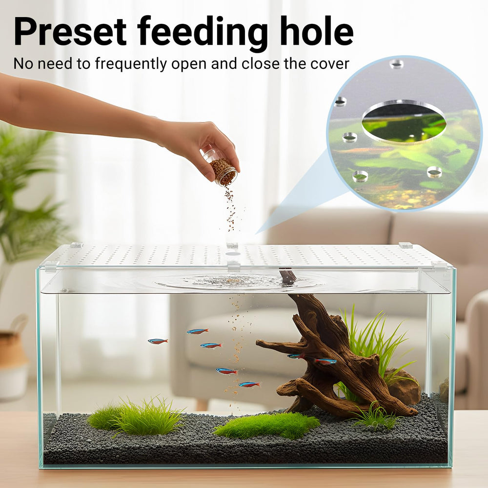 Diseño de visión amplia en tapa acrílica Colingmill para acuario