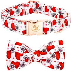 Colita elegante collar con corazón rosa para perros, cómodo y estiloso.