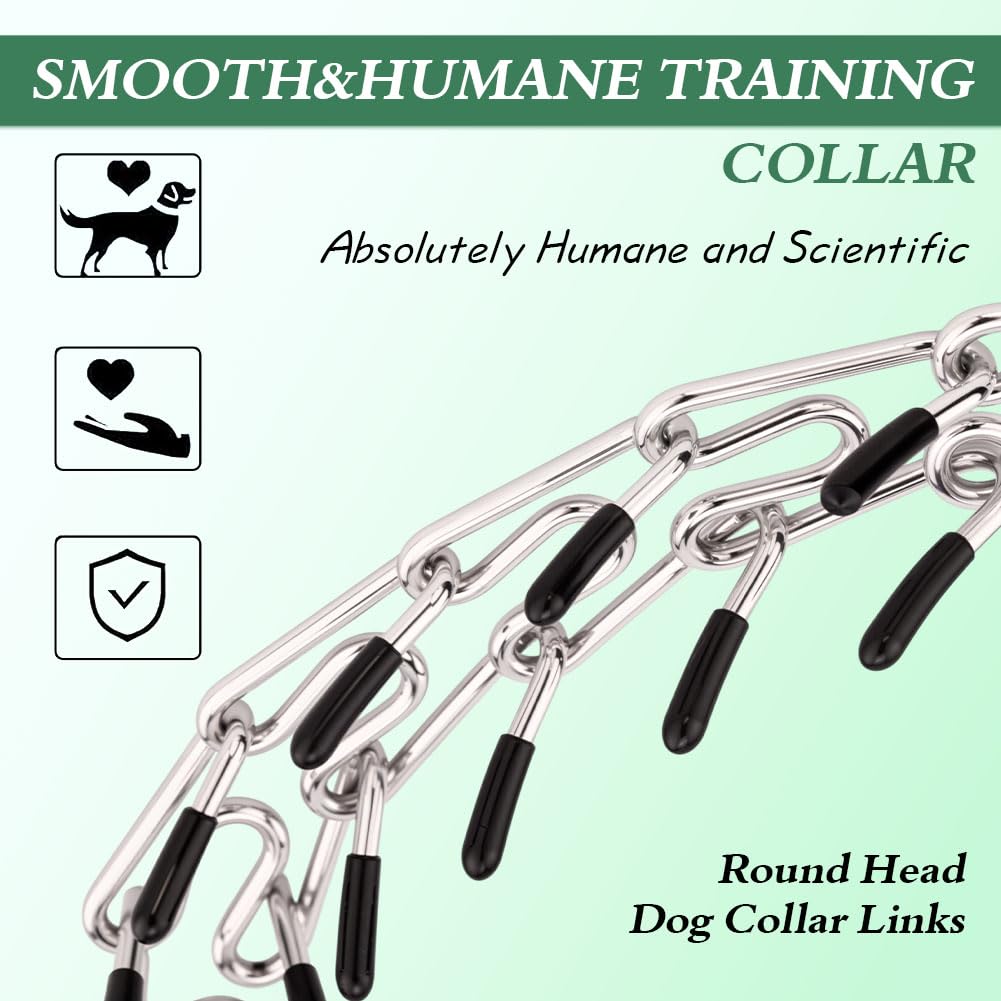 Collar de púas para perros, ajuste con eslabones para cuello perfecto