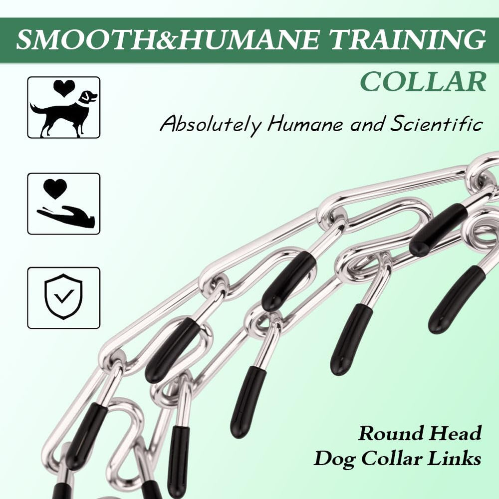 Collar de púas para perros, ajuste con eslabones para cuello perfecto