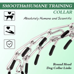 Collar de púas para perros, ajuste con eslabones para cuello perfecto