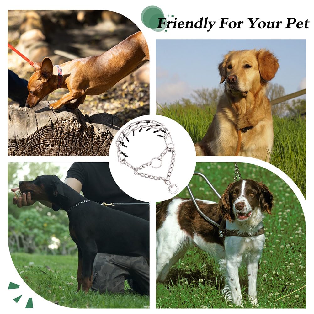 Collar de púas para perros, adecuado para uso diario y entrenamientos al aire libre