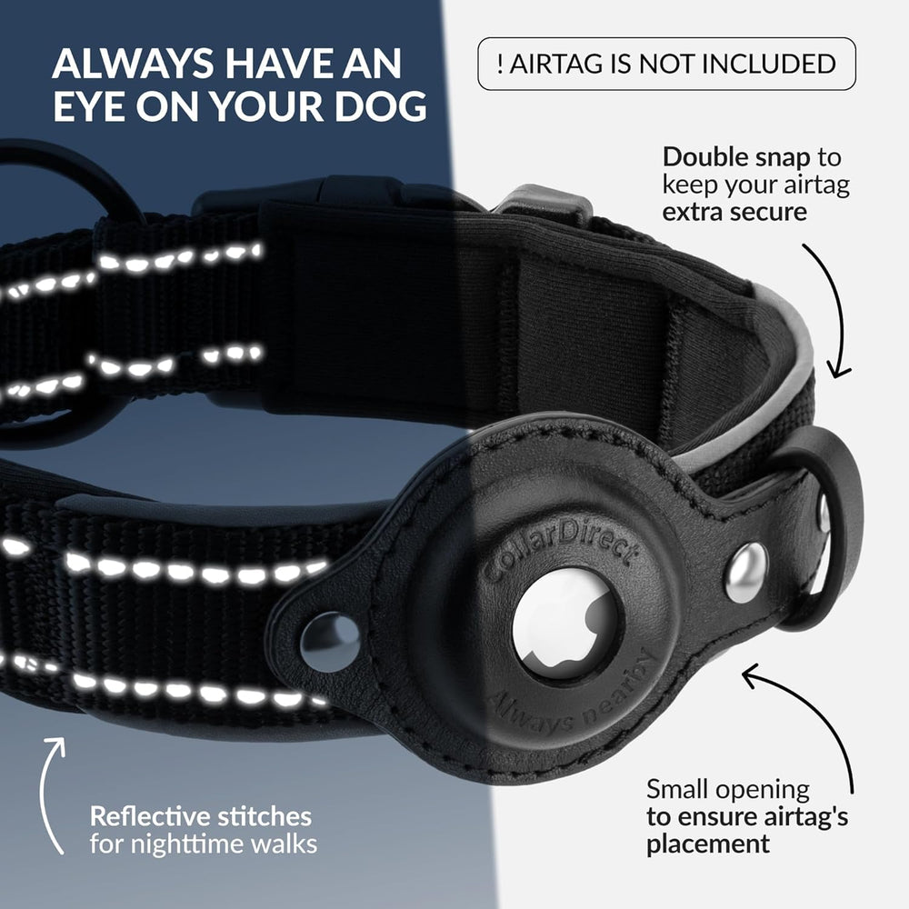 Forro de neopreno suave en CollarDirect AirTag para comodidad