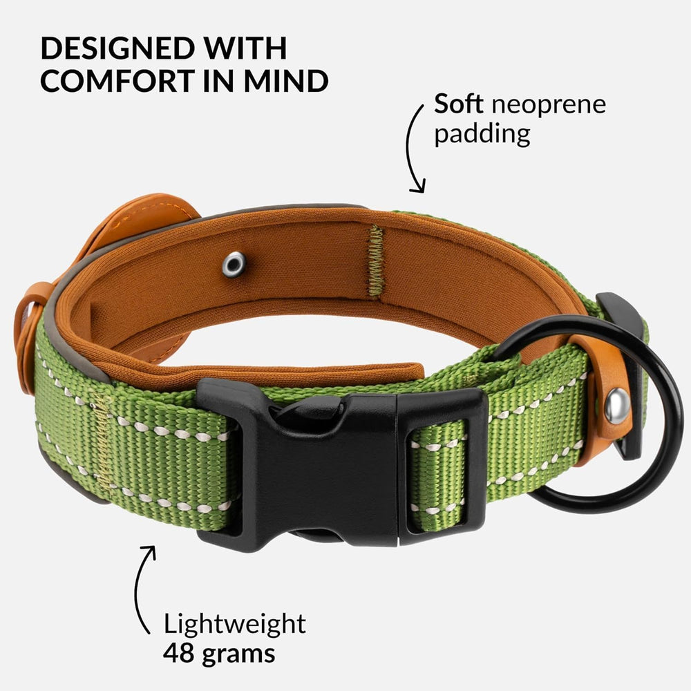 Collardirect collar AirTag con mosquetón de zinc y cierre seguro