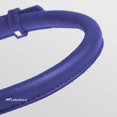 CollarDirect cuero enrollado acolchado para mayor comodidad diaria.