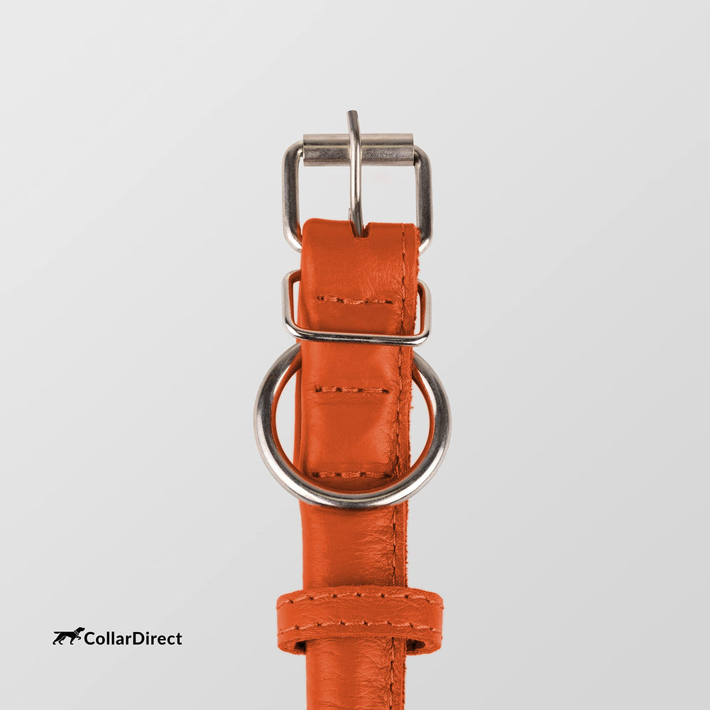 Collar de cuero CollarDirect, fácil de limpiar con un paño húmedo.