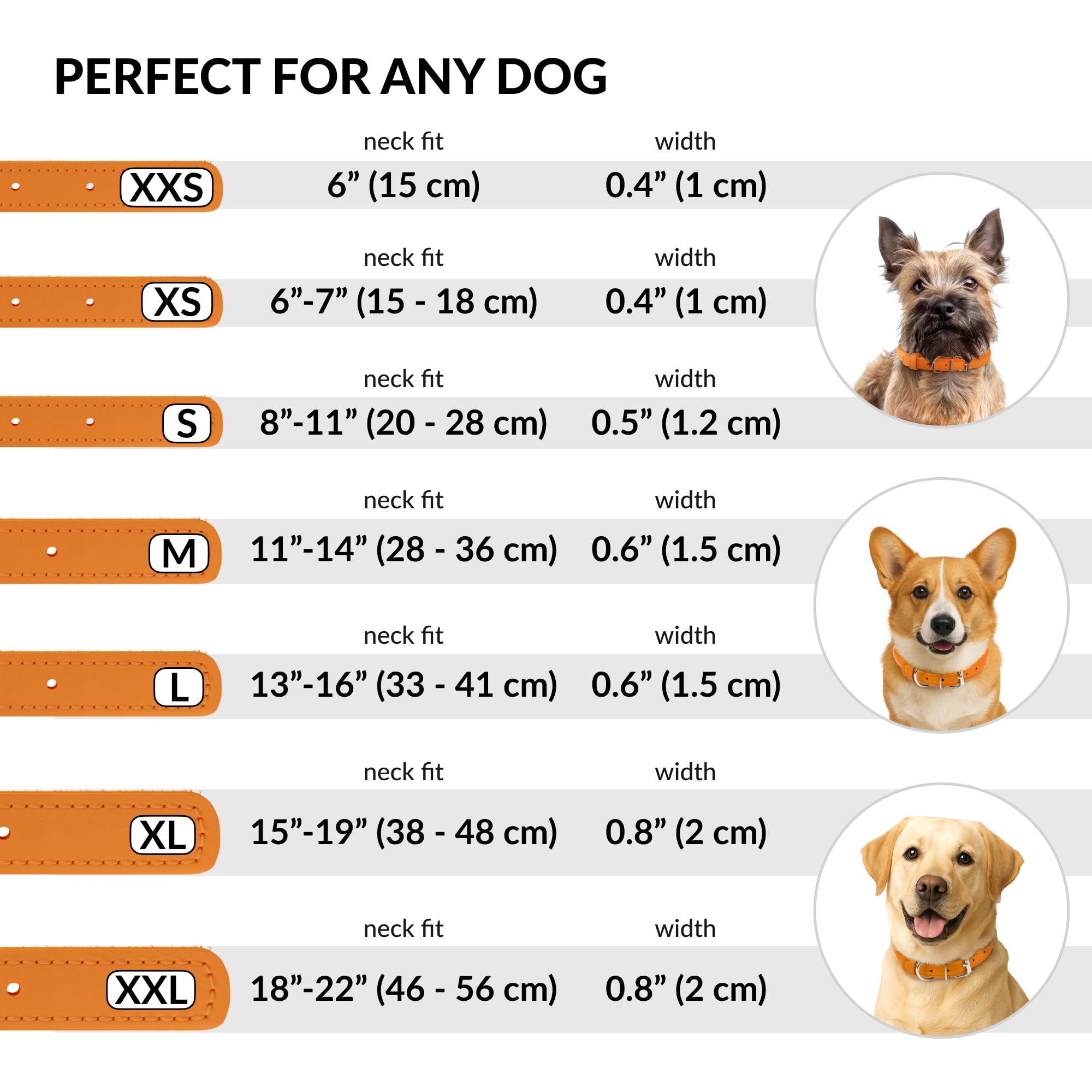 CollarDirect collar de cuero suave para perro grande, duradero y fácil de limpiar.