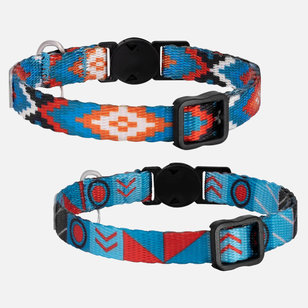 CollarDirect para gato, diseño tribal azteca, expresión única.