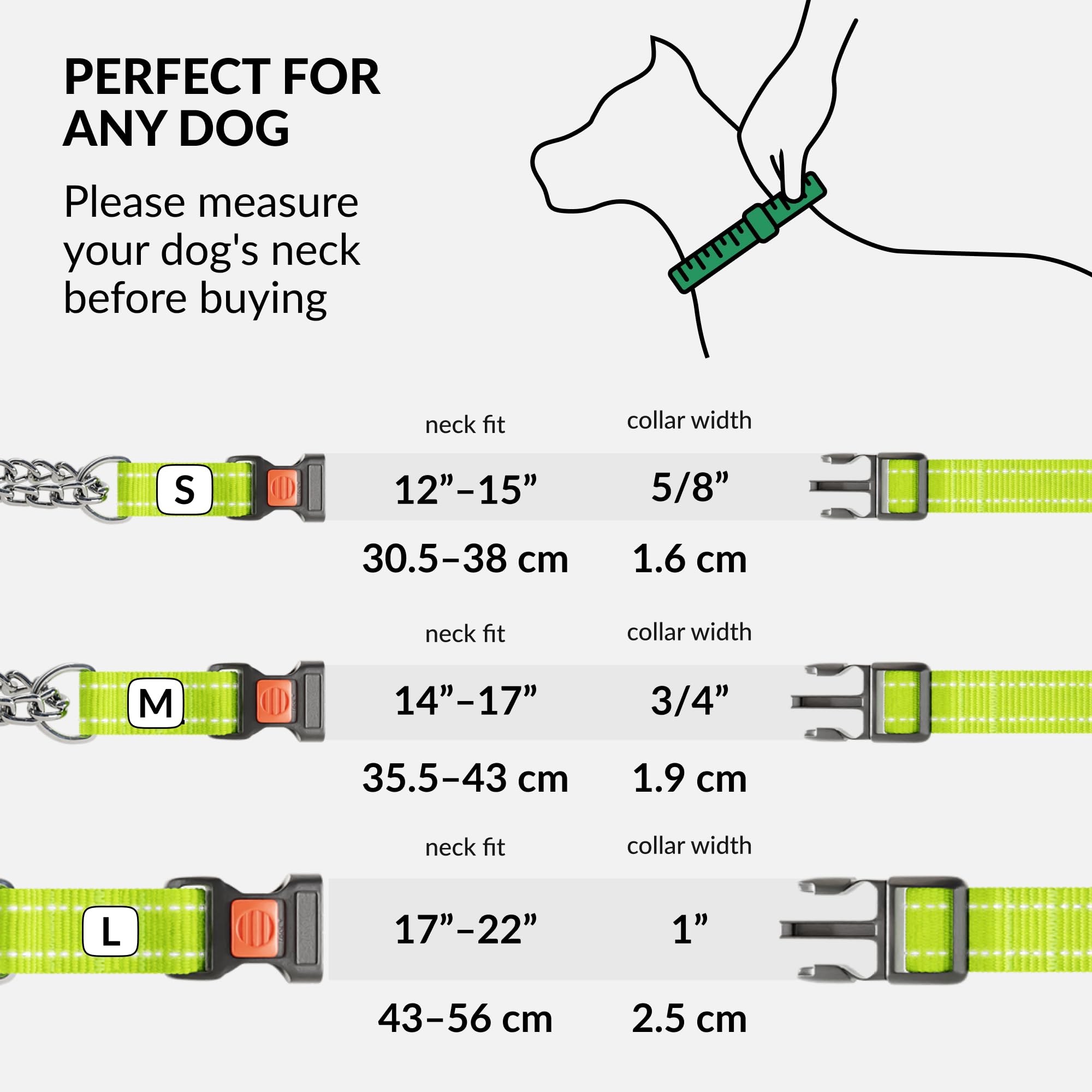CollarDirect Martingale color verde lima para mayor visibilidad diaria.