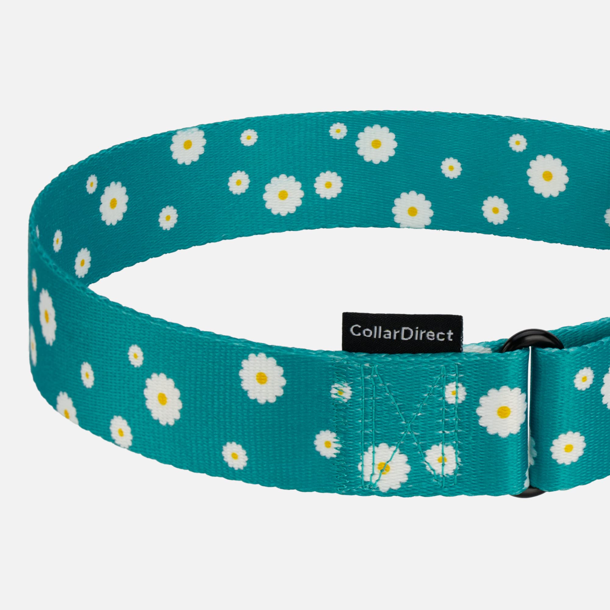 CollarDirect Martingale floral azul marino: resistente a la lluvia para salidas al aire libre.