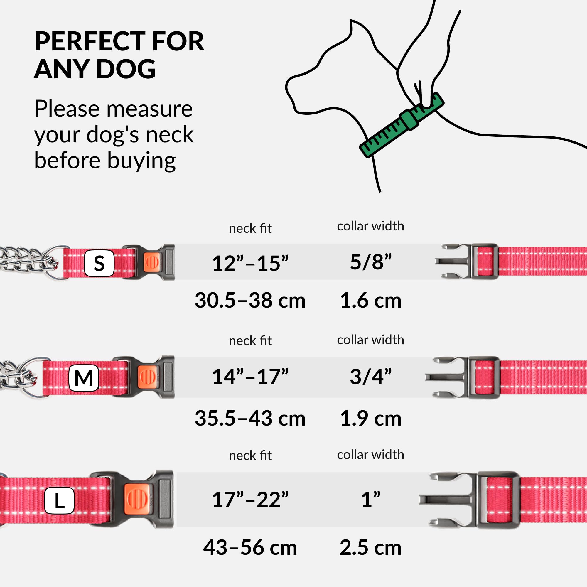 CollarDirect Martingale destaca detalles de seguridad y calidad de fabricación en rosa.