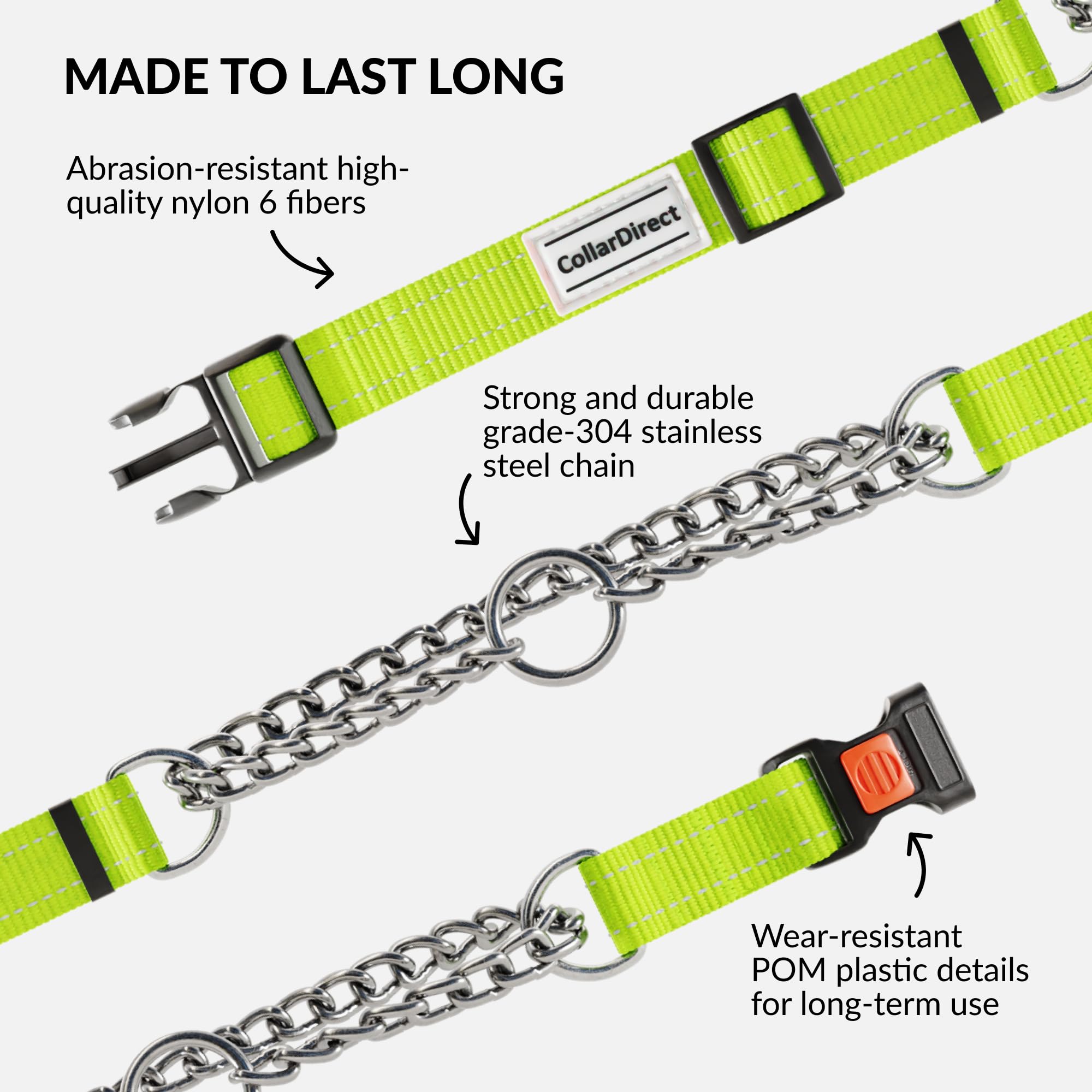 CollarDirect Martingale para uso diario y entrenamiento, cómodo en cada paseo.