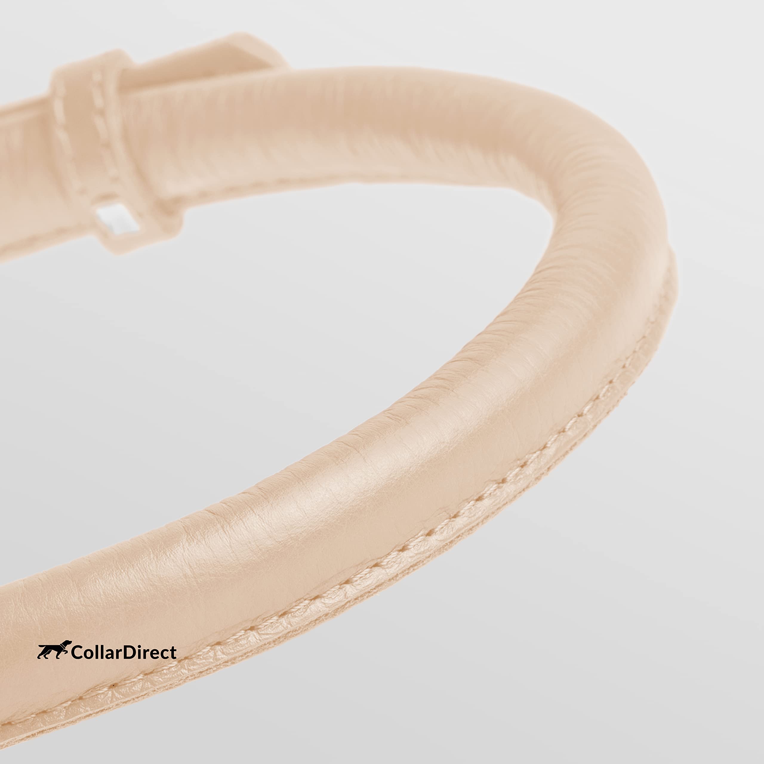 CollarDirect collar perro cuero enrollado duradero para uso diario y aventuras.