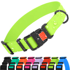 CollarDirect impermeable para perro con recubrimiento PVC, ideal para exteriores.