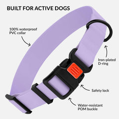 Collar de nailón con recubrimiento PVC, fácil de limpiar y resistente al agua