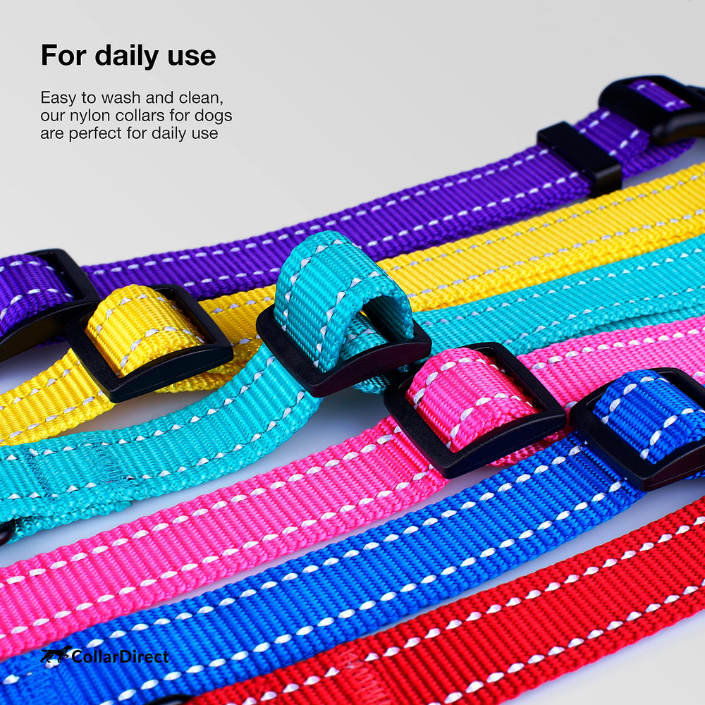 CollarDirect collar reflectante grafito ideal para nadar gracias a su nylon resistente.
